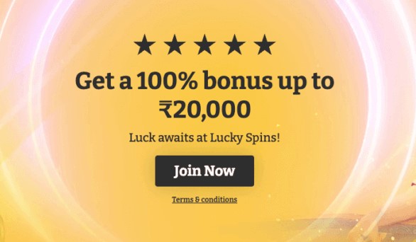 Join Luckyspins to get welcome bonus